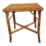 Petite table basse rotin
