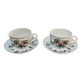 Large chocolate mugs Villeroy & Boch "Botanica"