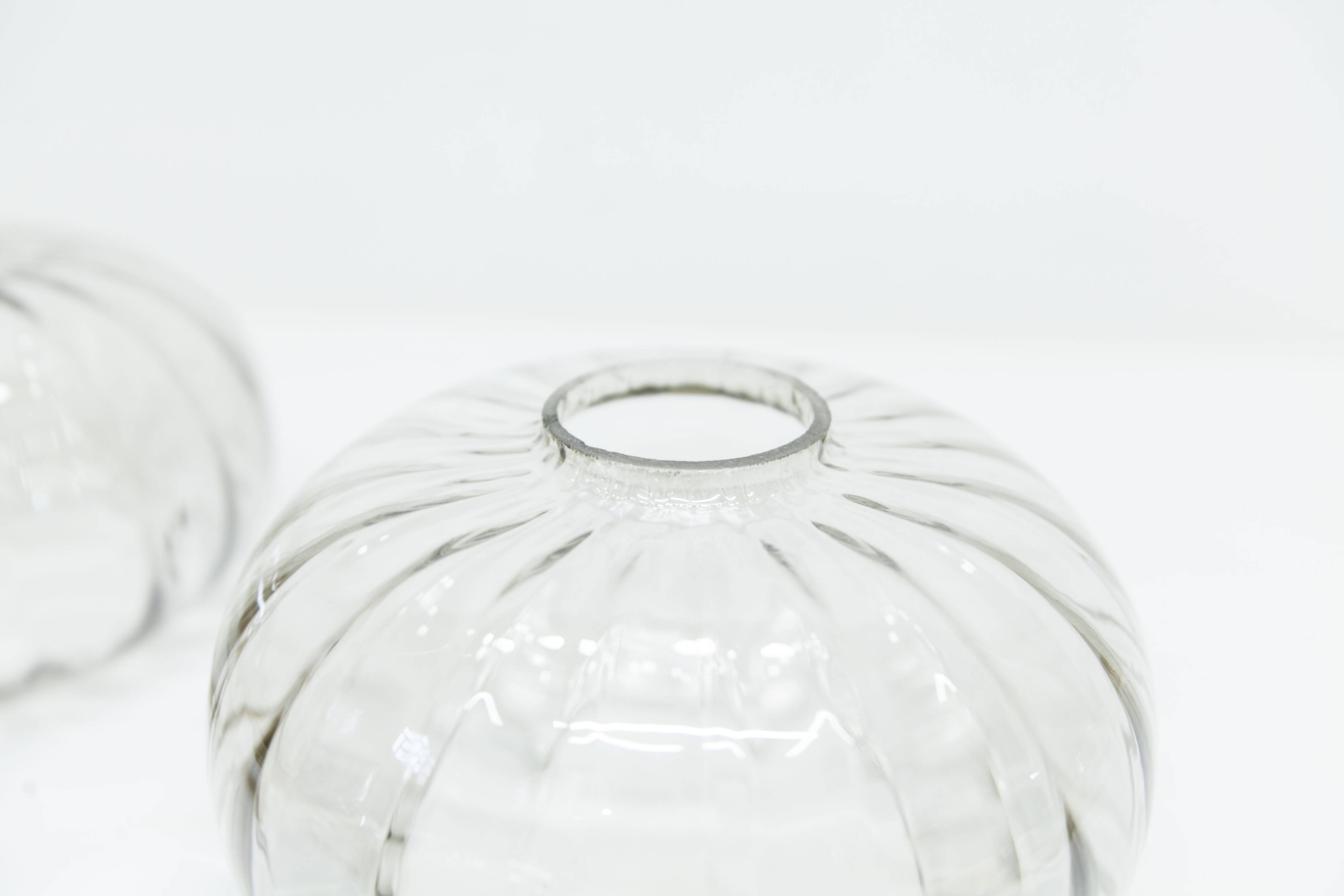 See Delmas chandelier, 5 branches, black and gold, transparent glass, 1960