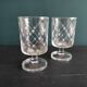 Set of 2 vintage French glasses from Luminarc, with stars