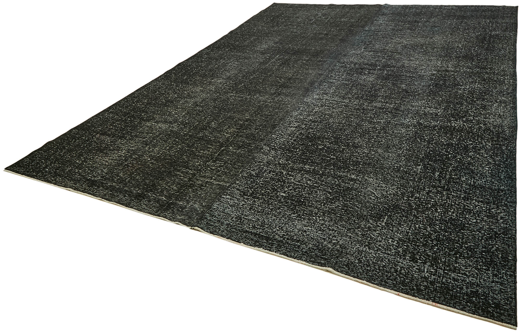 Handmade oriental contemporary 1980s 285 cm x 380 cm black wool carpet