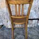 Chaise bistrot en bois clair années 70 vintage