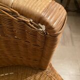 Wicker armchair 60s
