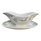Sauceboat in earthenware k&g luneville pepper model tableware