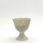 Openwork cup on pedestal