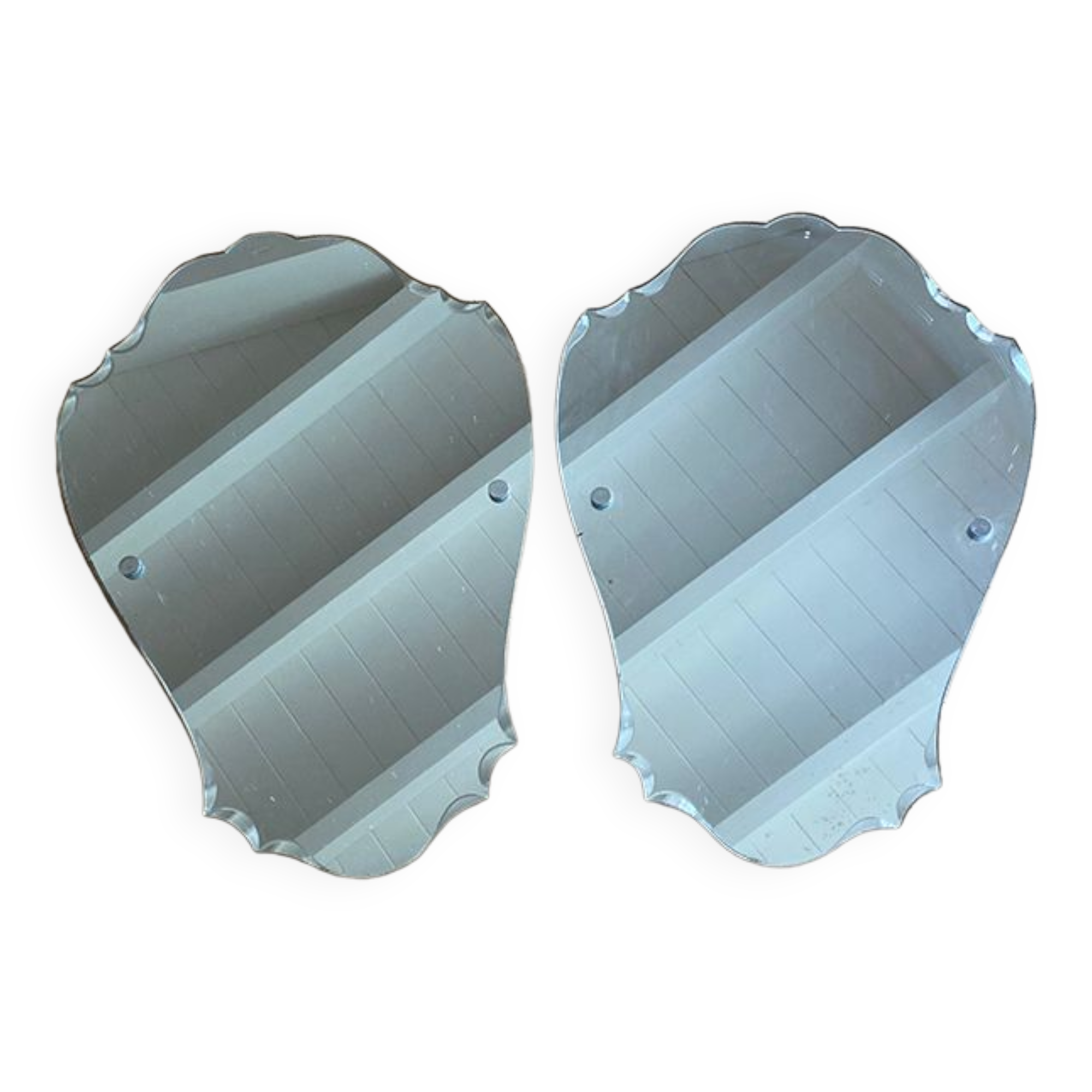 Set of 2 antique mirrors