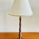 Vintage brass table lamp, circa 1940s - 1950s