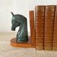 Paire de serre livres tête de cheval