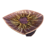 Sylized dish Vintage earthenware cut of Vallauris signed