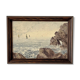 Tableau "Marine" huile sur panneau signée