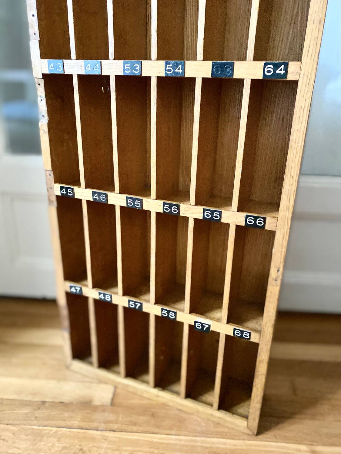 Vintage hotel key locker furniture