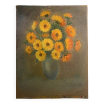 Still life with daisies, signed and dated 1979