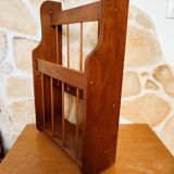 Wooden wall review holder