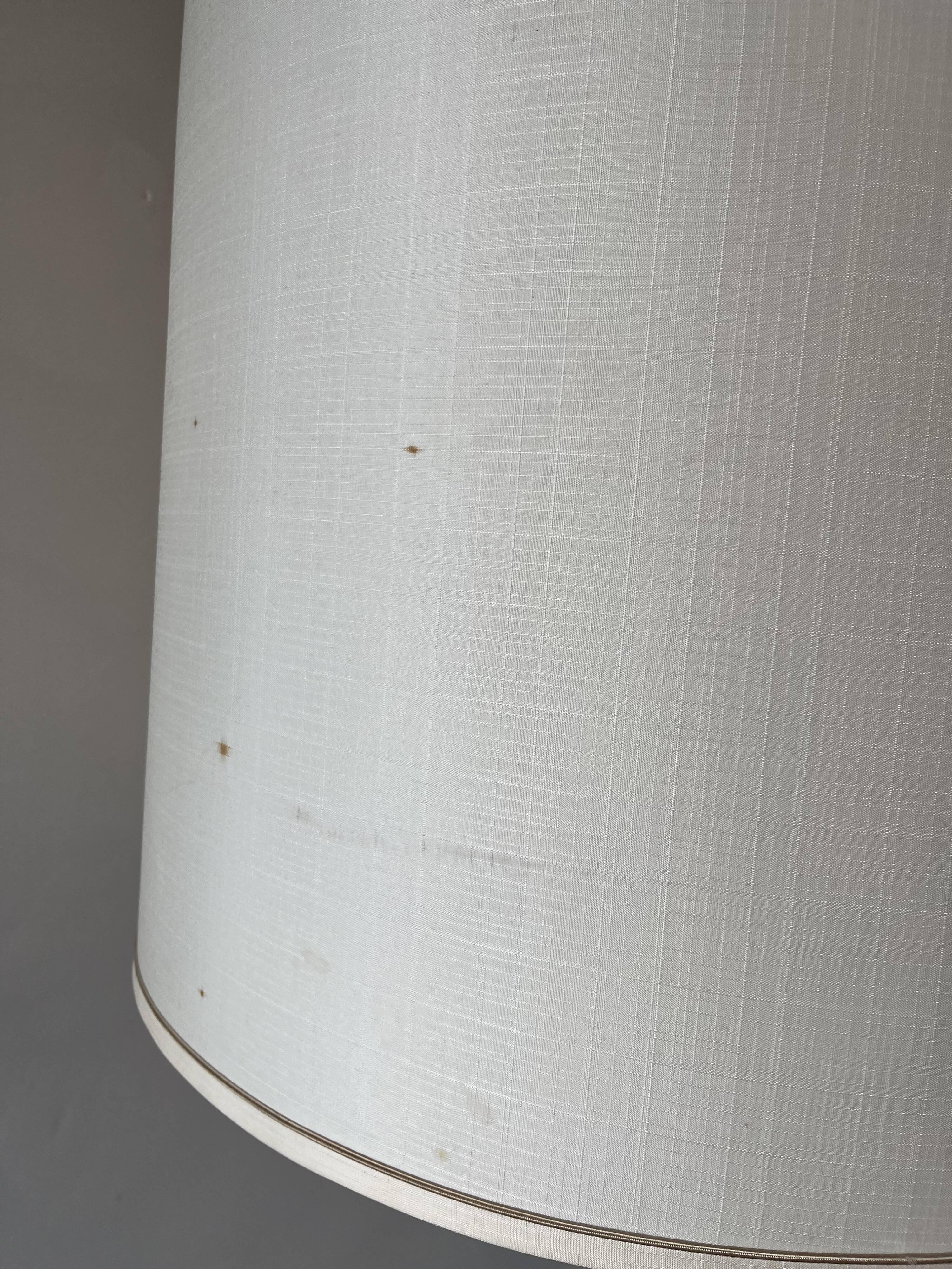 Vintage white wooden floor lamp