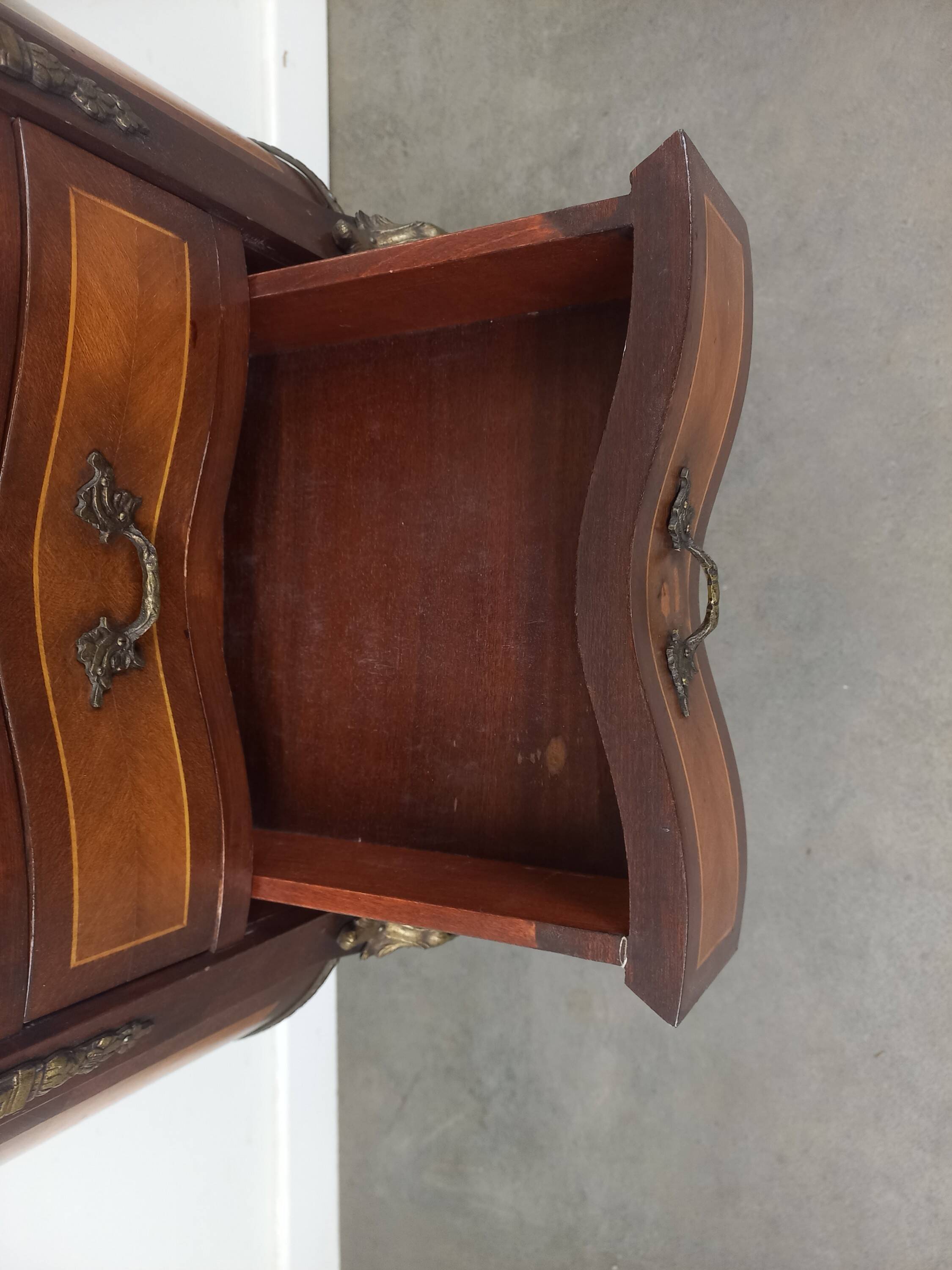 Small Louis XV style kidney chest of drawers