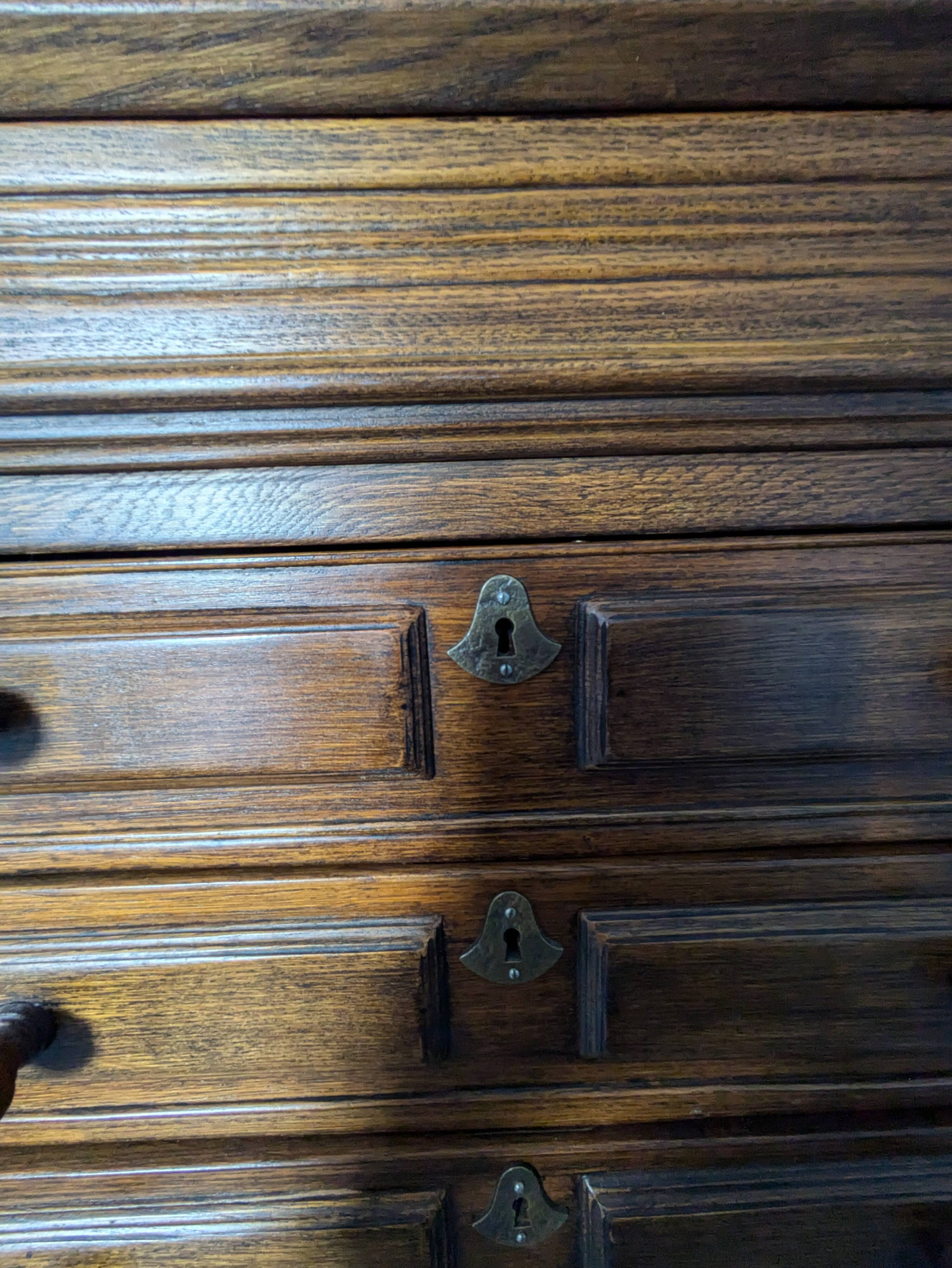 Solid wood secretary