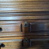 Solid wood secretary