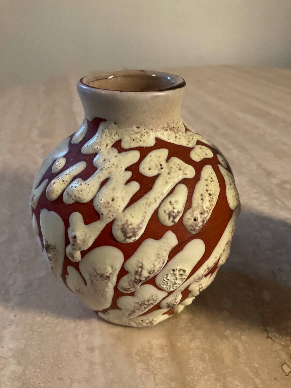 Duo de vases vintage en terre cuite