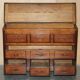 Georgian oak commode with a folding top, English, 18th century.