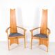 Pair of Japanese armchairs