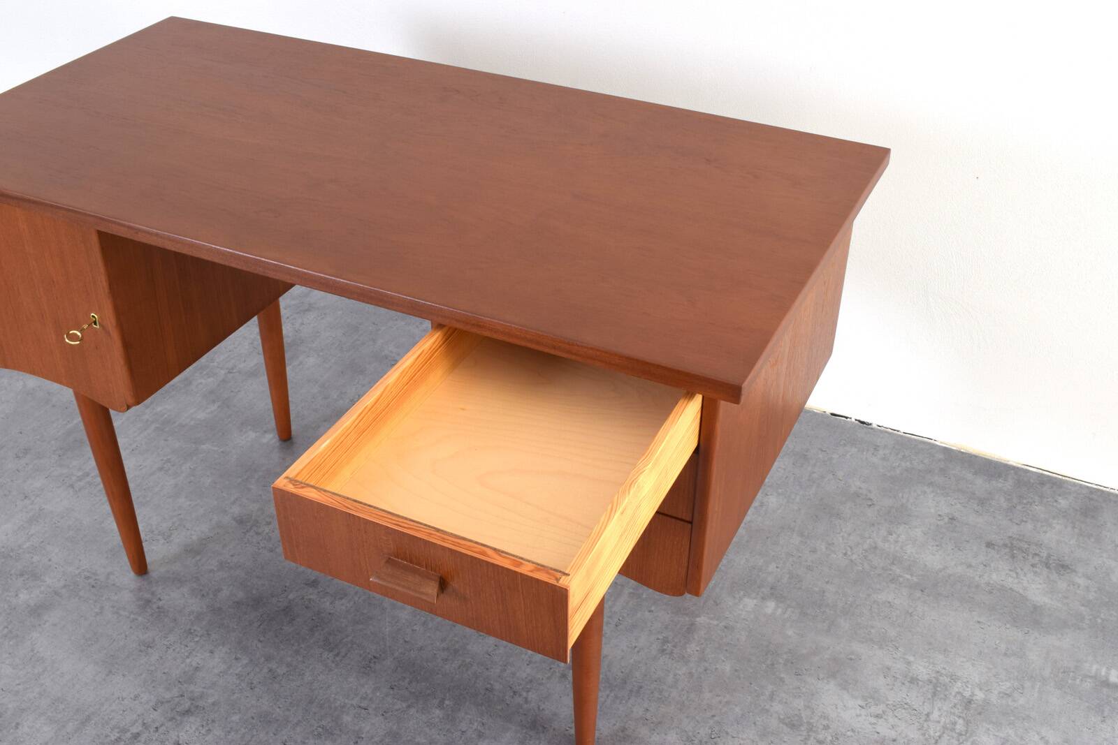 Mid-Century Danish Teak Desk, 1960s.