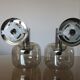 Pair of disderot editions chrome disderot and smoked glass 70s
