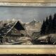 Mid-century carved and painted Alpine table L 56 cm/H 43 cm