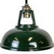 Vintage Industrial Green Painted Ceiling Lamp, 2000s