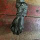 19th century cast iron “hand” door knocker