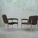 Mid-Century Easy Chairs in Tubular Steel from Thonet, 1970s, Set of 2.