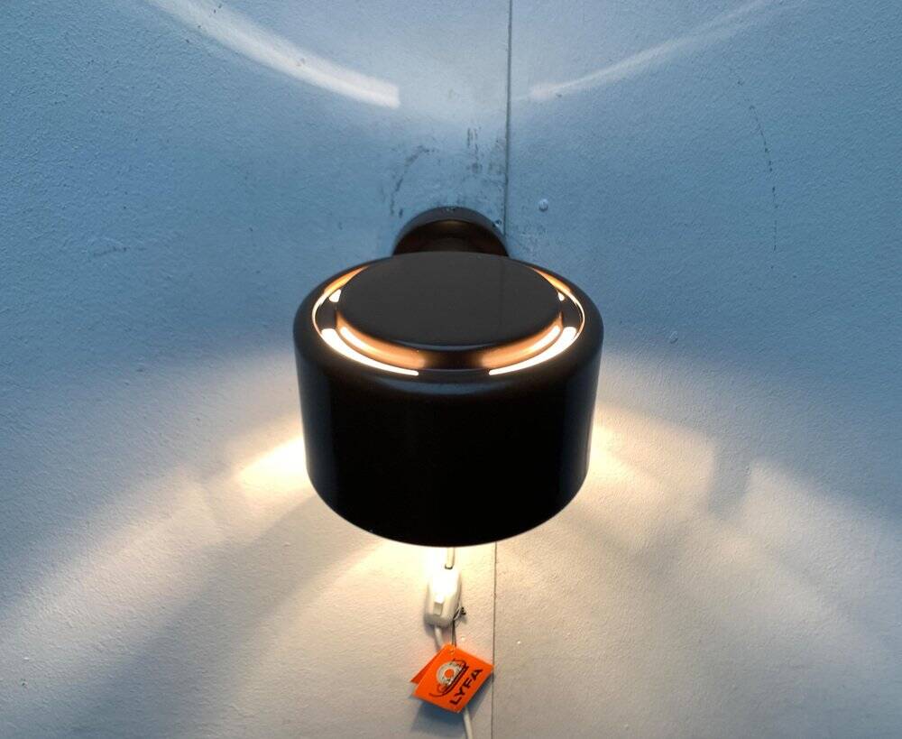 Mid-Century Danish Space Age Piccolo Wall Lamps from Lyfa, 1960s, Set of 2