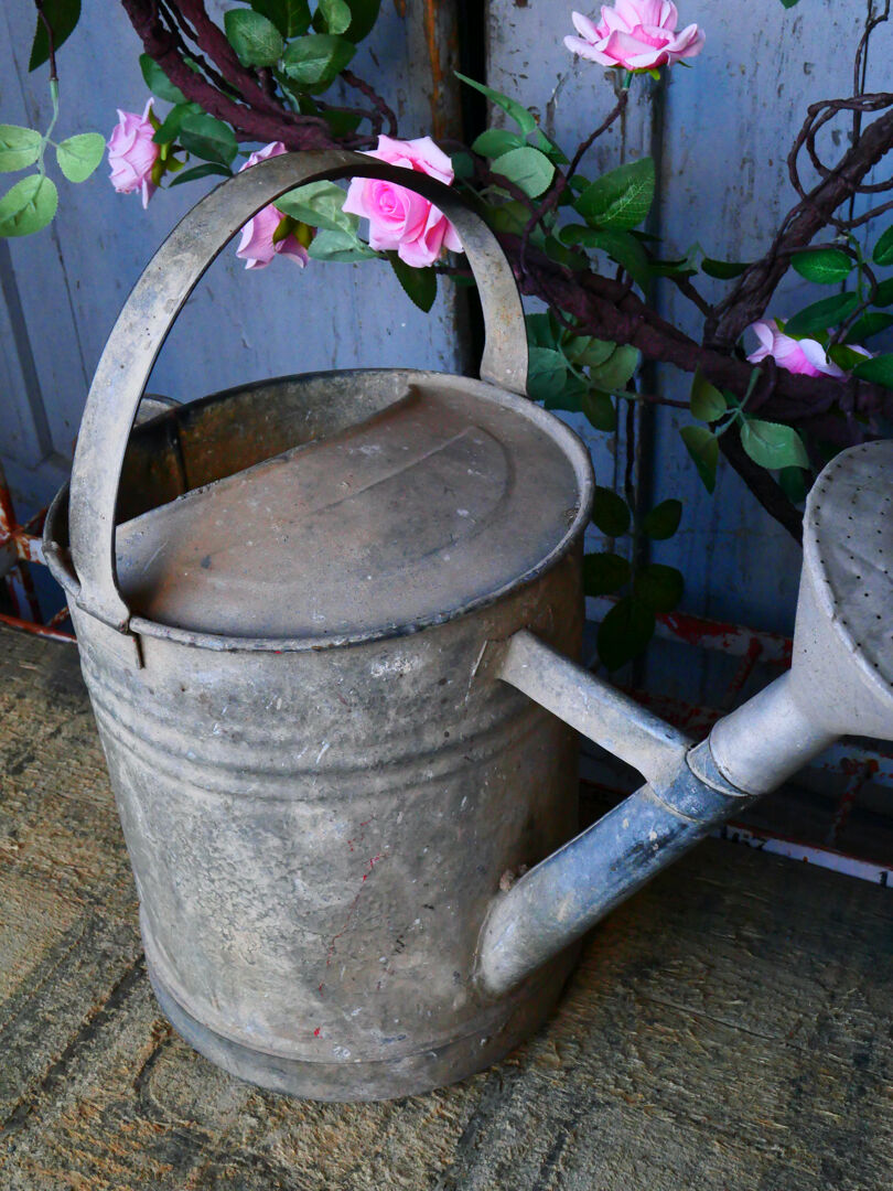 Zinc watering can