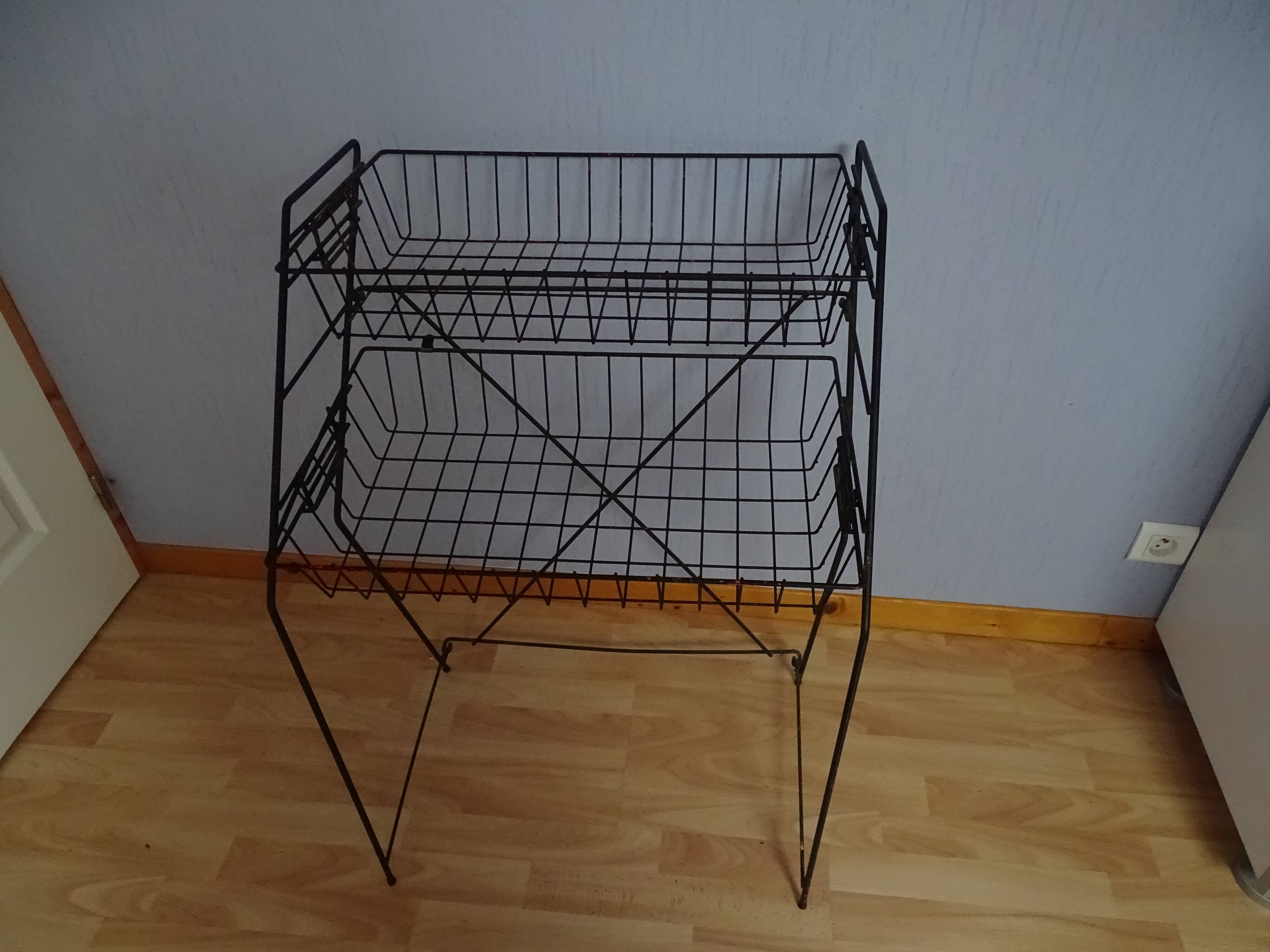 Présentoir de magasin épicerie vintage