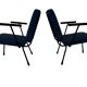 Ensemble vintage de deux fauteuils Gispen 1401 W Rietveld Design
