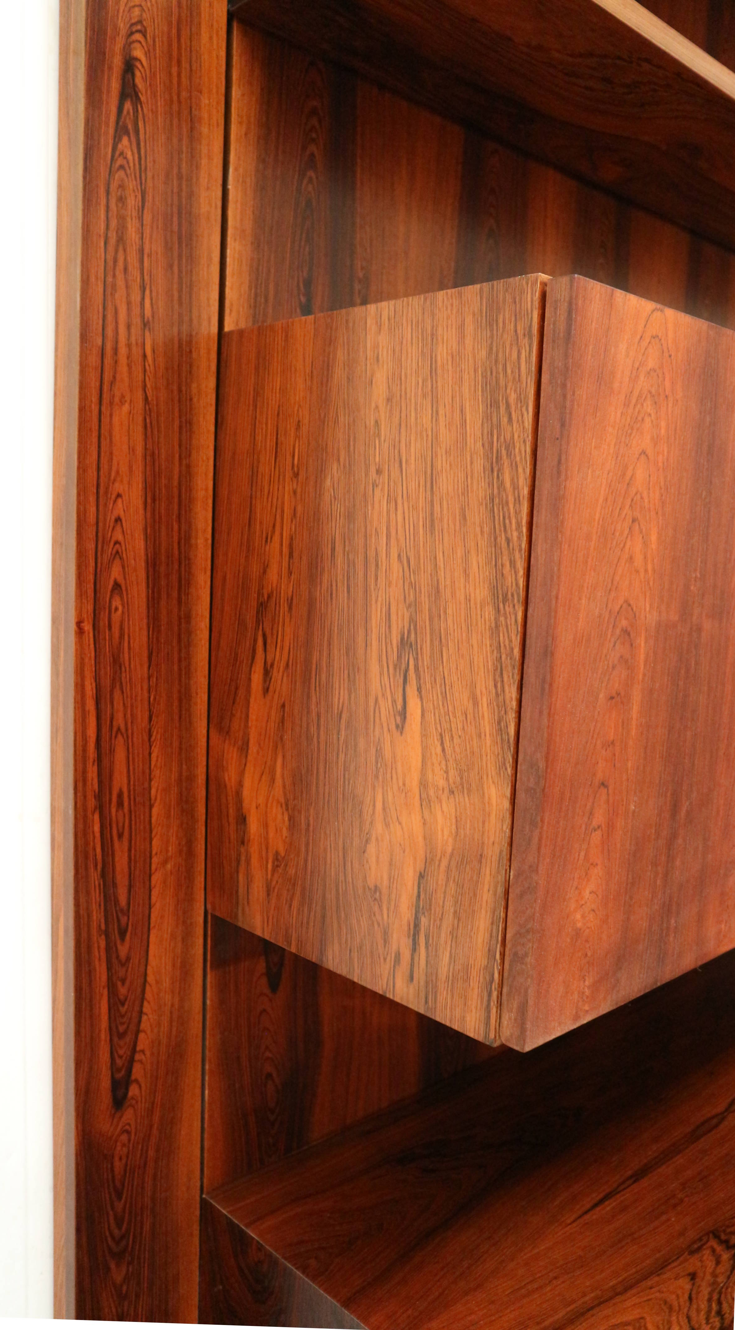 Vintage rosewood modular wall system from IDEE Möbel from the 1960s