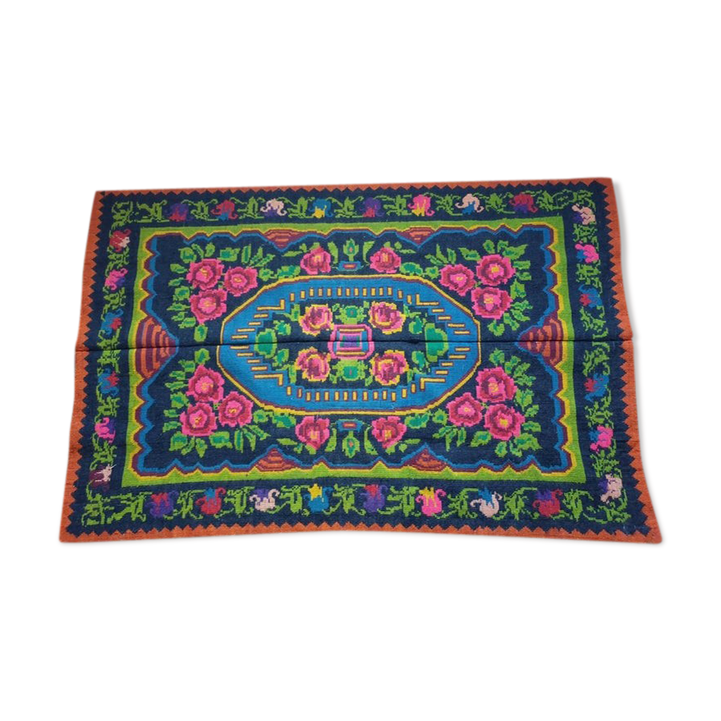 Tapis roumain tissé à la main 212x158cm