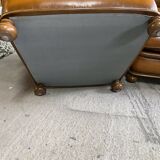 Pair of club armchairs