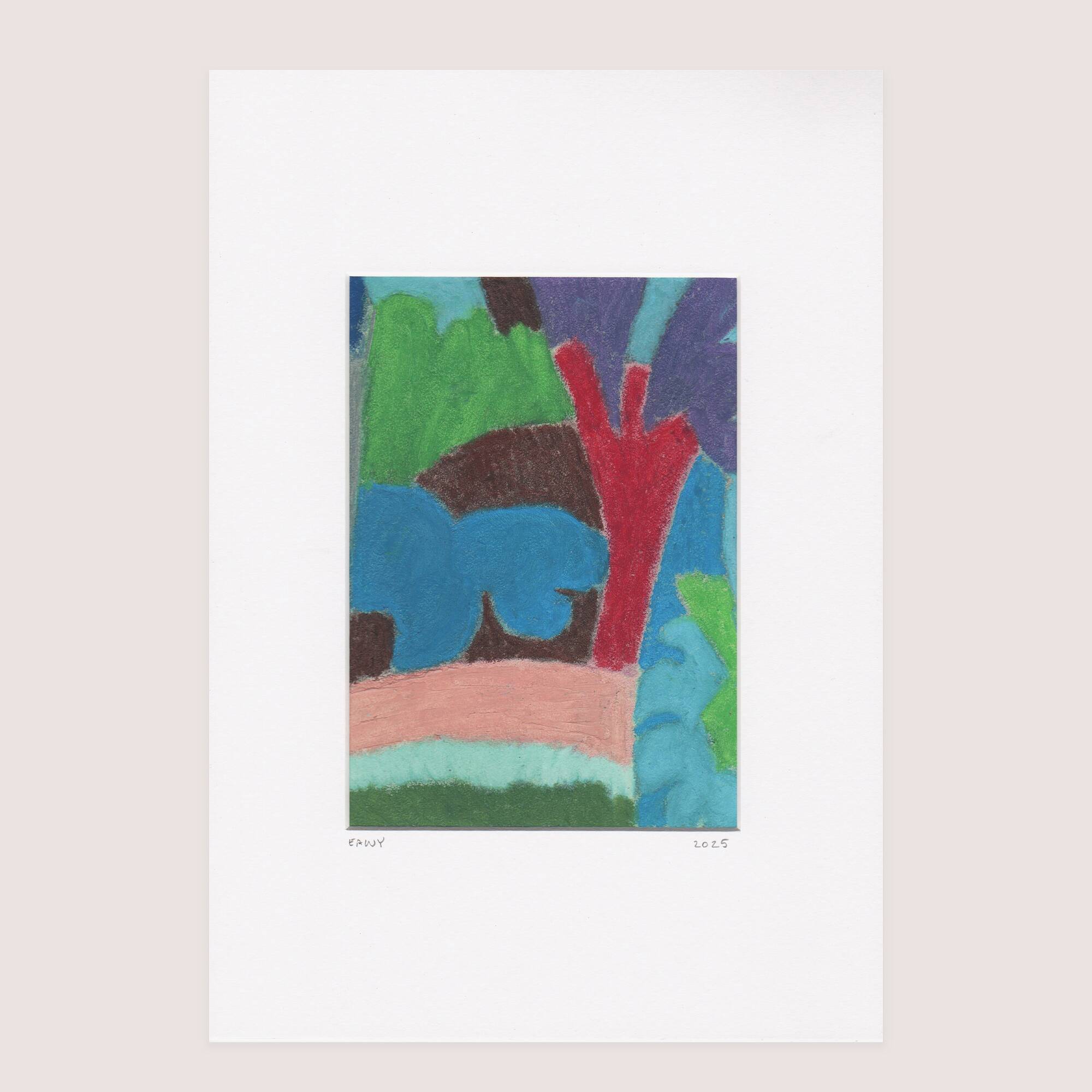 Pastel sur papier d'après P.Klee