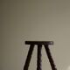 A pair of Wabi Sabi stools carved from pine, mid-century modern Swedish style, 1960s.