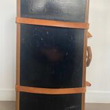 Malle Cabin Mid-Century Fibre Vulcanised / Beige Leather / Metal