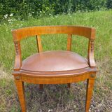 Rosewood and bronze office chair