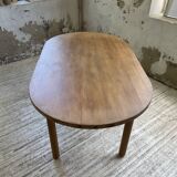 70s oval pine table from Les Arcs
