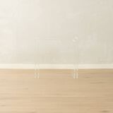 Minimalist side tables made of transparent acrylic glass, Space Age style, 1970s, set of 2