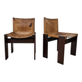 Pair of Monk chairs by Afra and Tobia Scarpa for Molteni, 1970