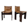 Pair of Monk chairs by Afra and Tobia Scarpa for Molteni, 1970