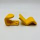 Yellow plastic hooks, design A. Rossari, Gedy edition.