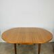 Scandinavian round extendable table, teak, 1960s