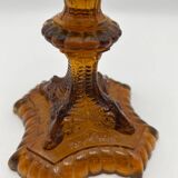Vase en cristal bleu