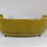 1950s Mid Century Gold Banana Sofa, Denmark