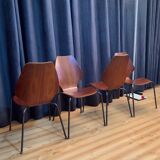 Un ensemble de quatre chaises par Herbert Hirche Jofy Stalmobler, Danemark, 1950